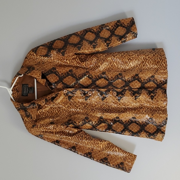 Vintage lightweight snake skin coat size medium - Picture 1 of 6